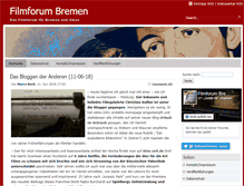 Tablet Screenshot of filmforum-bremen.de